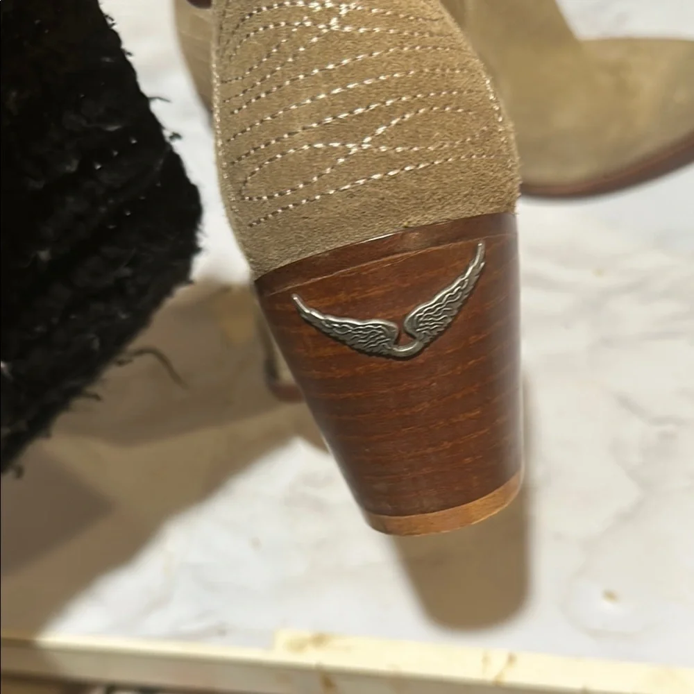 Zadig & Voltaire Tan Ankle Boots